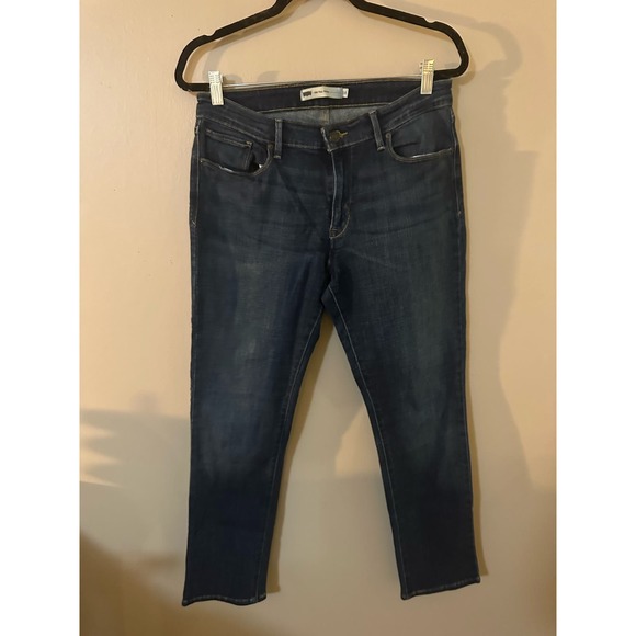 Levi's Mid Rise Skinny Jeans Dark Wash Size 14 - Picture 3 of 9